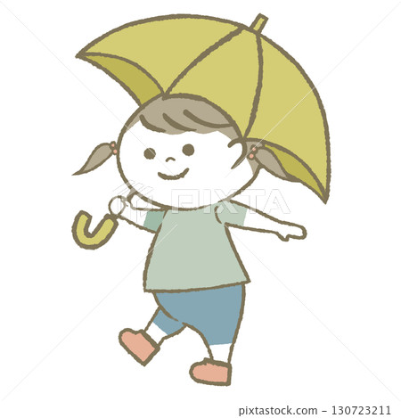 Child with a parasol 130723211