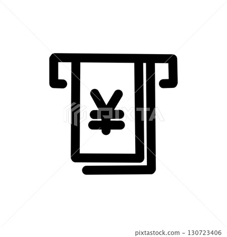 ATM icon - simple pictogram (black) showing cash withdrawal and banking services ATM icon - simple pictogram (black) showing cash withdrawal and banking services 130723406