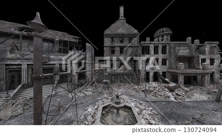 ruined city landscape 130724094