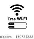Simple illustration of free Wi-Fi Wi-Fi free, icon, sign, display 130724288