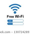 Simple illustration of free Wi-Fi Wi-Fi free, icon, sign, display 130724289
