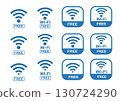 Simple illustration of free Wi-Fi Wi-Fi free, icon, sign, display 130724290