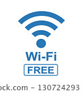 Simple illustration of free Wi-Fi Wi-Fi free, icon, sign, display 130724293