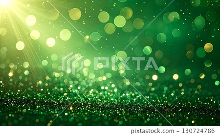 充滿聖誕氛圍的綠色散景背景。這款夢幻般的散景背景素材帶有綠色和金色的閃光。 充滿聖誕氛圍的綠色散景背景。這款夢幻般的散景背景素材帶有綠色和金色的閃光。 130724786