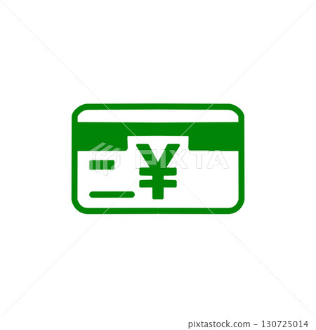 Credit card icon with Japanese yen symbol 130725014