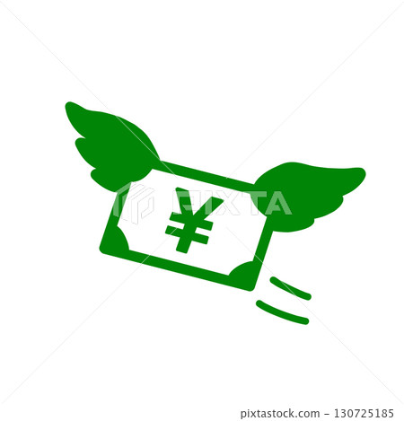 Winged Japanese Yen Icon 130725185