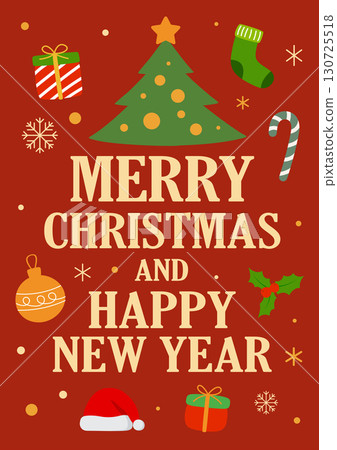 Merry christmas and happy new year greeting card or banners invitation template background. Merry christmas and happy new year greeting card or banners invitation template background. 130725518