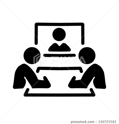 Online conference icon 130725583