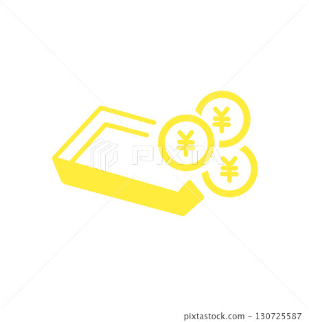 裡面有鈔票的錢包圖標 裡面有鈔票的錢包圖標 130725587