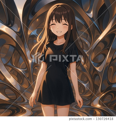 漂亮的女孩畫像 130726418