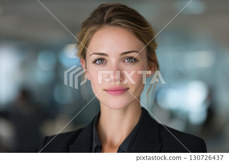 Business woman working in the office 130726437