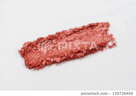 Eyeshadow texture on white background Eyeshadow texture on white background 130726489