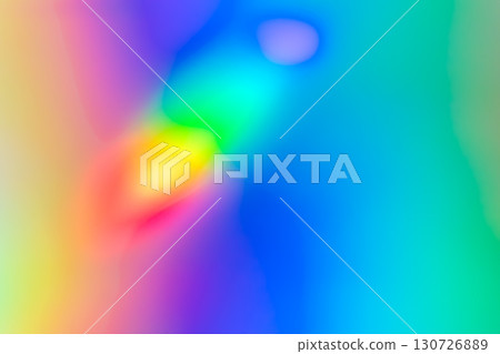 Abstract blur holographic rainbow foil iridescent background 130726889