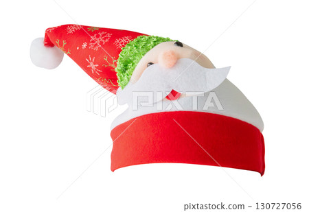 Red Christmas Santa Claus hat isolated on white background Red Christmas Santa Claus hat isolated on white background 130727056