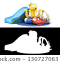 goods for kids childrens furniture and toys 3d render on white with alpha 130727063