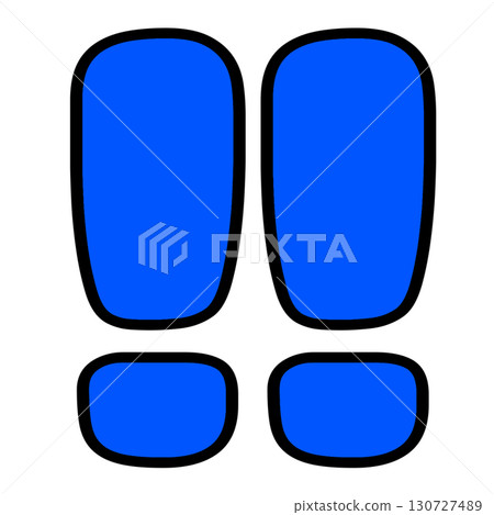 深藍色感嘆號插圖。感嘆號圖示。可用於強調和通知的素材。 深藍色感嘆號插圖。感嘆號圖示。可用於強調和通知的素材。 130727489