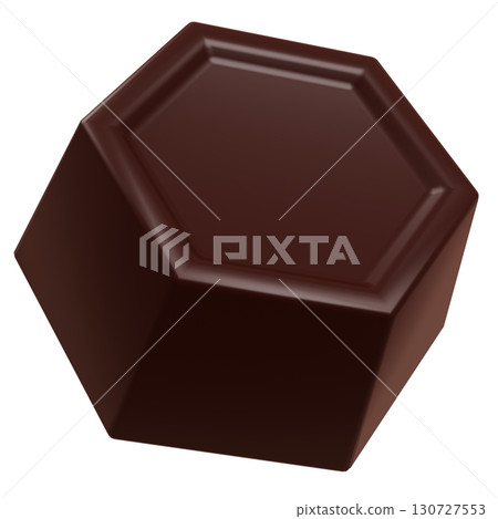 3D chocolate hexagon 130727553