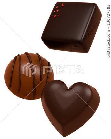 3D chocolate material 130727583