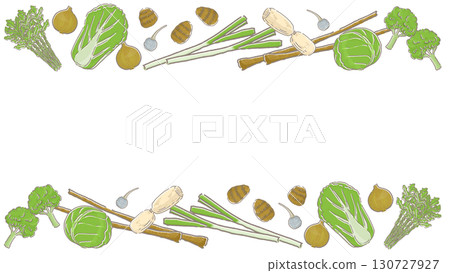 蔬菜的標題框 130727927