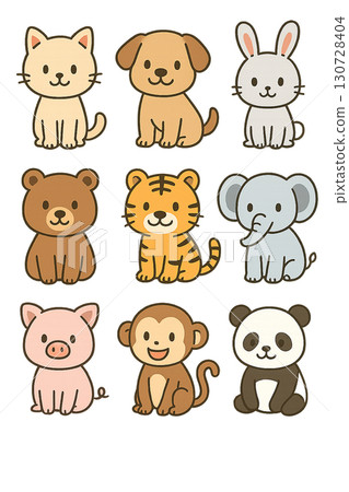 各種動物插圖集[透明背景] 130728404