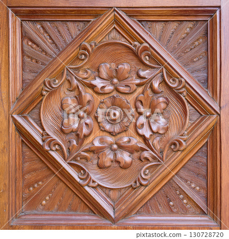 Old wood carving decoration 130728720