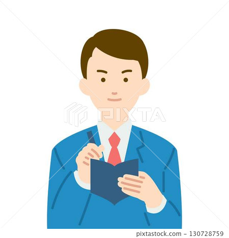 Illustration of a man wearing a suit 130728759