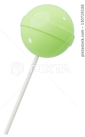 3D material_lollipop_yellow-green 130729188