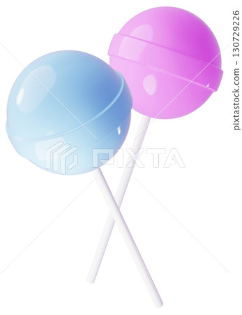 3D material_lollipop_light blue 130729226