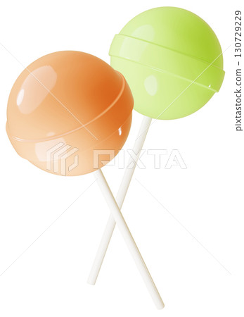 3D material_lollipop_orange 130729229