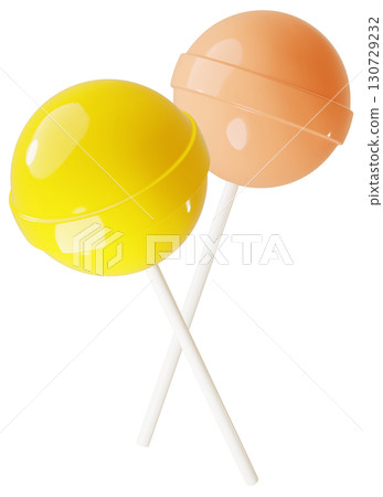 3D material_lollipop_yellow 130729232