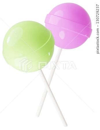 3D material_lollipop_yellow-green 130729237