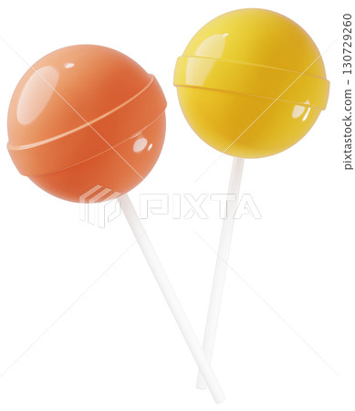3D material_lollipop_orange 130729260