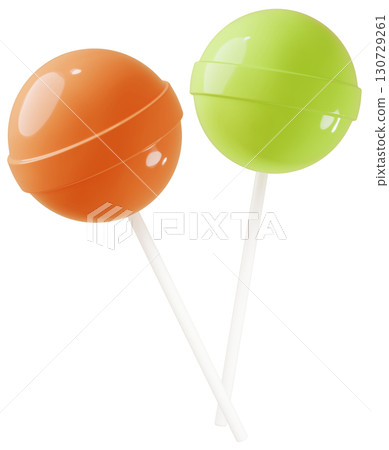 3D material_lollipop_orange 130729261