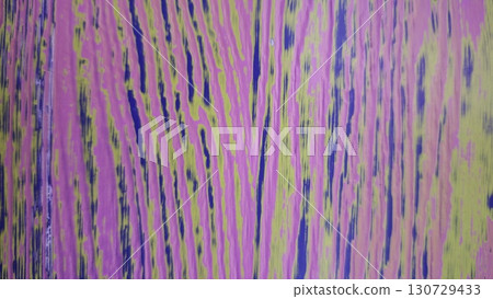 Abstract colorful texture with vertical streaks of violet, lime green and dark blue 130729433