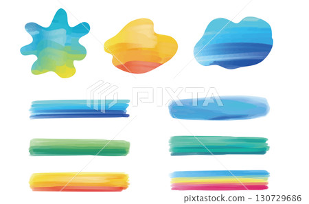 Watercolor paint frame 130729686