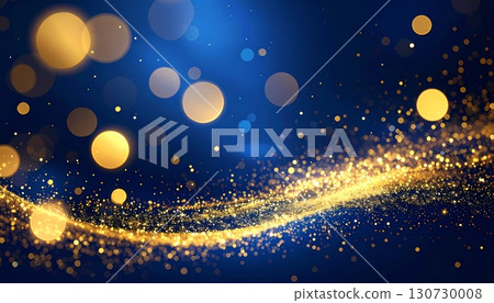 A glittering trail of light traveling through space 130730008