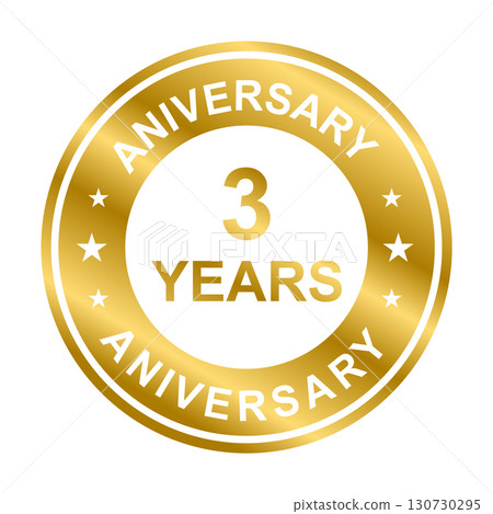 2nd, 2nd anniversary, 3rd, 3rd anniversary, advertisement, age, anniversary, badge, banner, birthday, business, card, celebrate, celebrating, celebration, ceremony, certificate, company, congratulatio 130730295