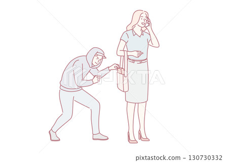Robbery, thief and crime concept 130730332