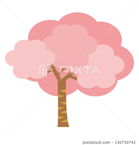 簡單的櫻花樹插圖 簡單的櫻花樹插圖 130730742