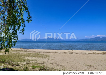 Lake Inawashiro, Mount Bandai, and Seimatsuhama Beach (Koriyama City and Konan Town, Fukushima Prefecture) Lake Inawashiro, Mount Bandai, and Seimatsuhama Beach (Koriyama City and Konan Town, Fukushima Prefecture) 130730773