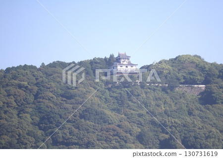Iwakuni Castle is a mountain castle with the Nishiki River as its natural outer moat. Iwakuni Castle is a mountain castle with the Nishiki River as its natural outer moat. 130731619