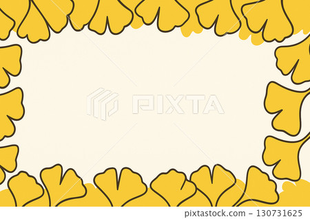 金色銀杏樹框（附中心空間） 130731625