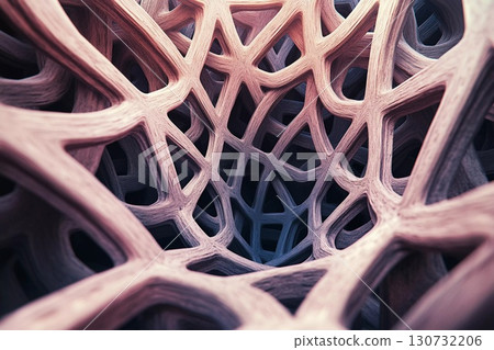 Intricate Web of Abstract Forms Revealing Depths of Creativity and Design Generative AI 130732206
