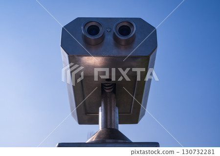 coin operated viewing telescope close view coin operated viewing telescope close view 130732281