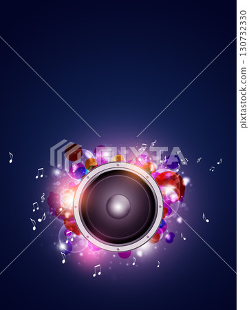 bright multicolor music background 130732330
