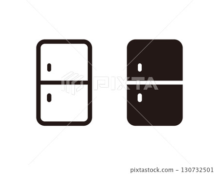Set of refrigerator icons 130732501
