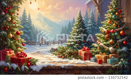 Christmas background 130732542