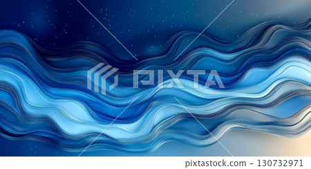 Dynamic Metallic Wave Background with Fluid Blues and Silver Tones Creating Depth for Modern Design Dynamic Metallic Wave Background with Fluid Blues and Silver Tones Creating Depth for Modern Design 130732971