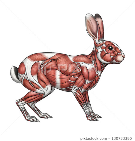 Rabbit anatomy llustration Rabbit anatomy llustration 130733390