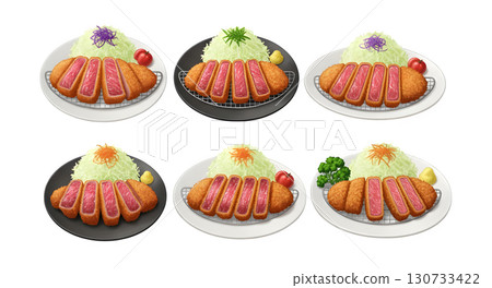 Japan food set. illustration design.	 130733422